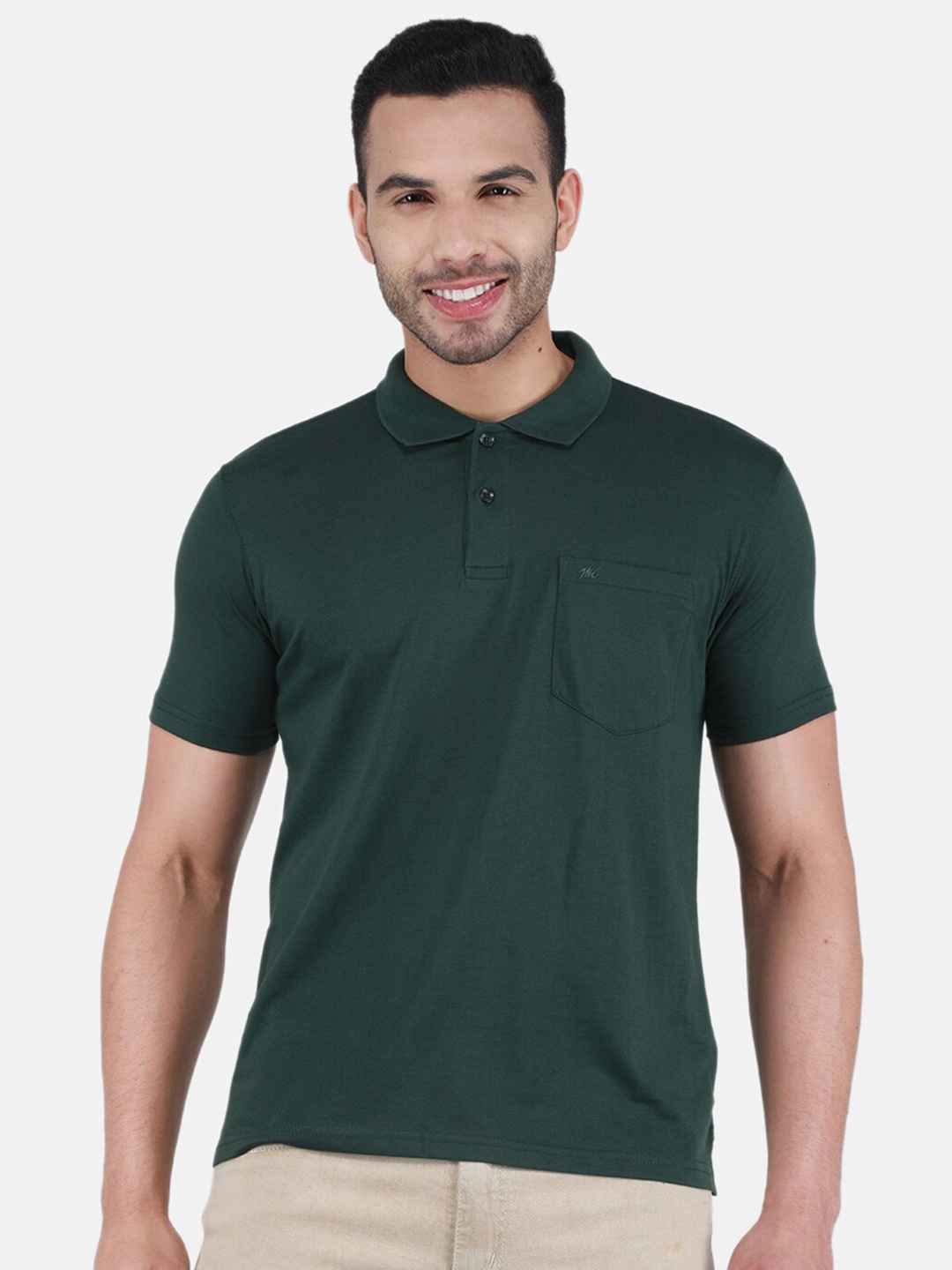 

Monte Carlo Polo Collar T-shirt, Green