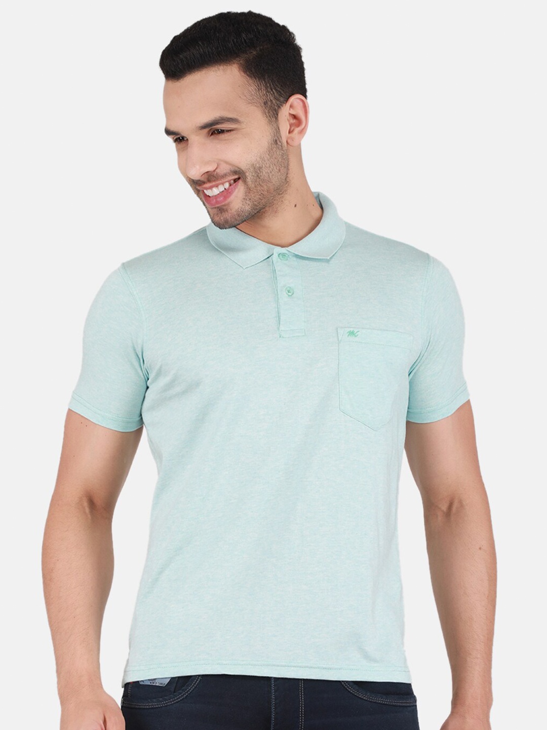 

Monte Carlo Polo Collar Short Sleeves T-shirt, Blue