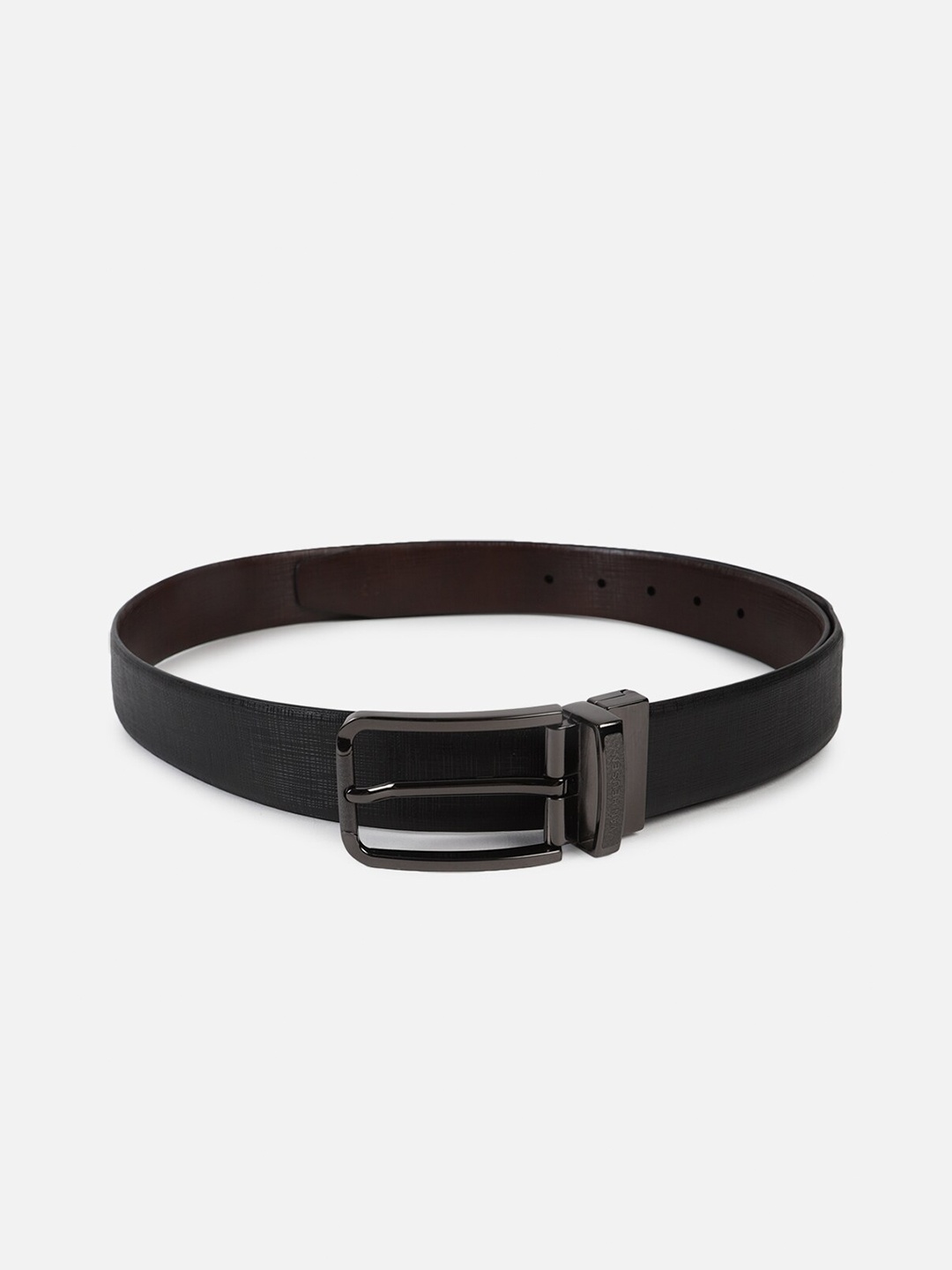 

Van Heusen Men Textured Leather Formal Belt, Black