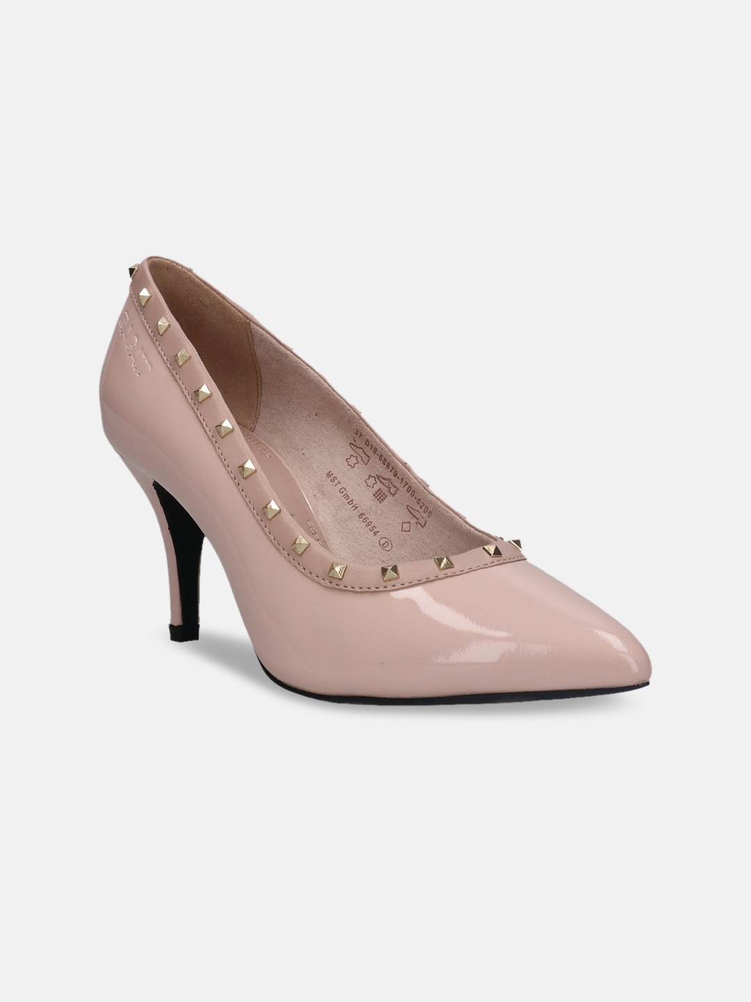 

BAGATT Jemila Embellished Kitten Heel Pumps, Beige