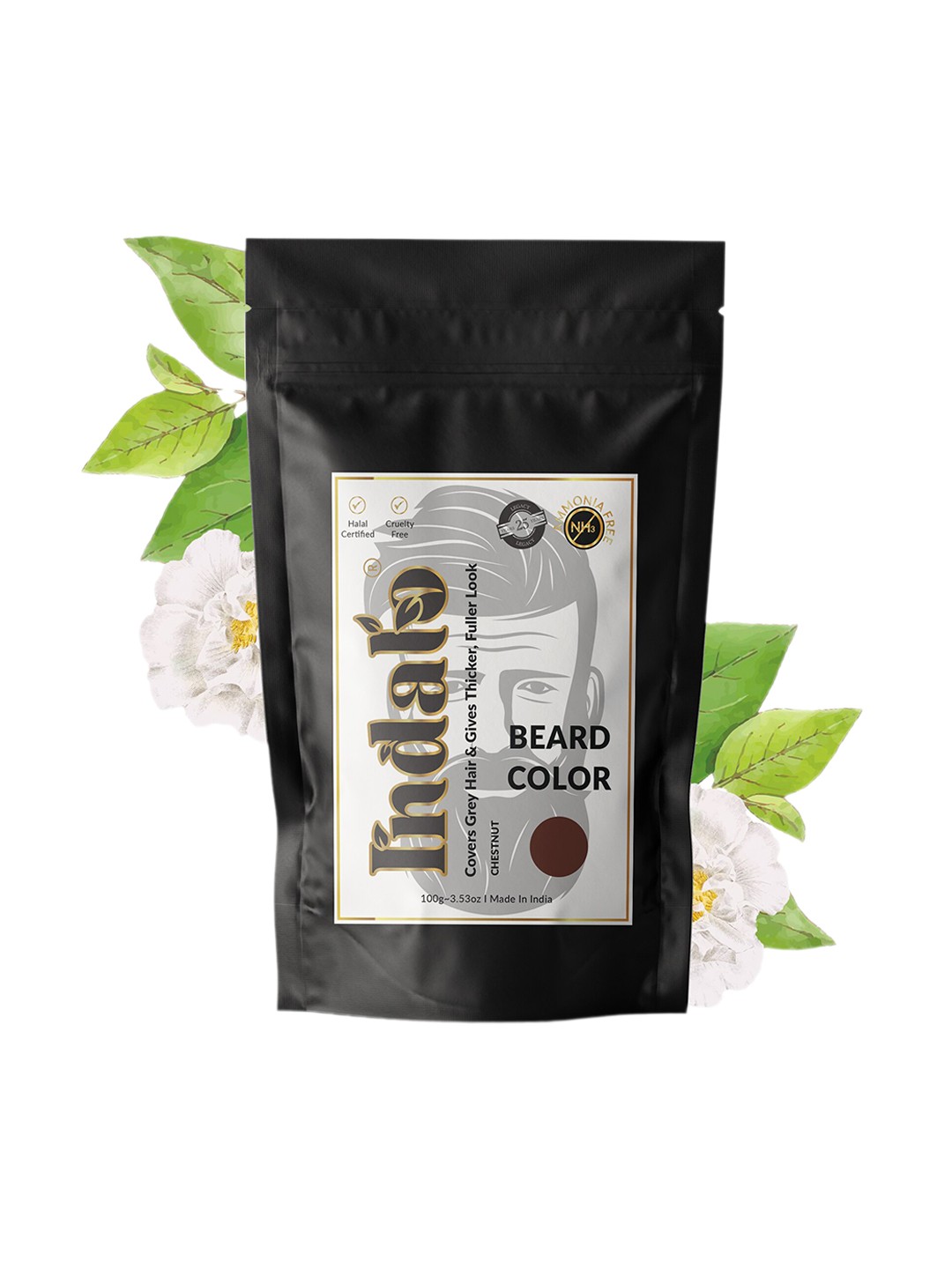 

INDALO Men Beard Color 100 g - Chestnut, Brown