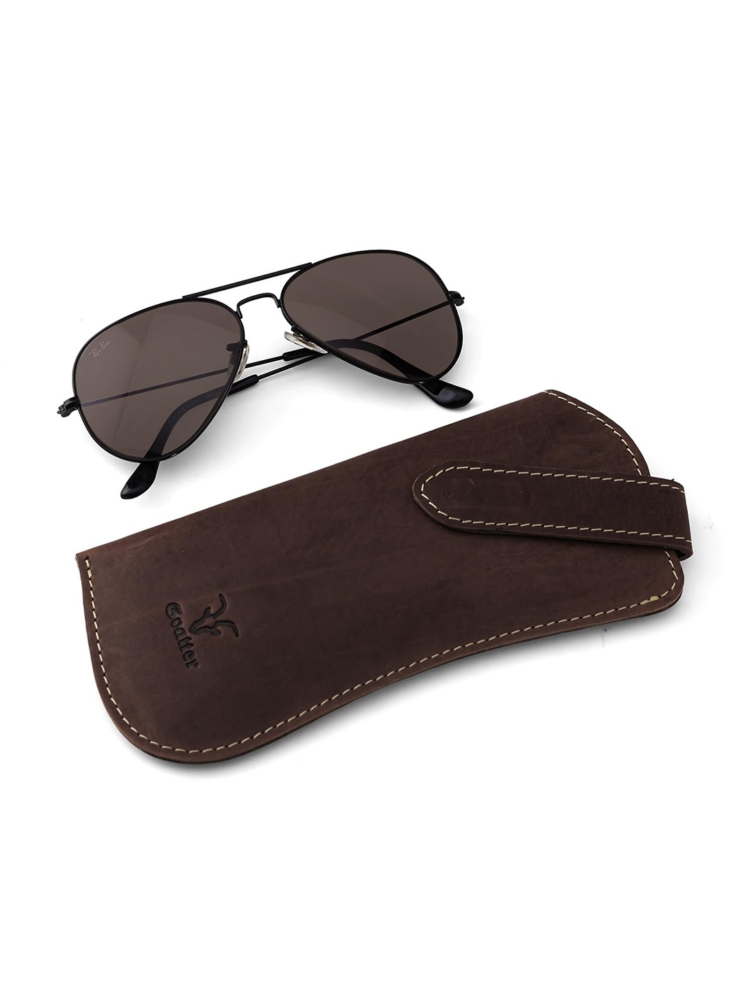 

Goatter Men Textured Sunglasses Case, Black