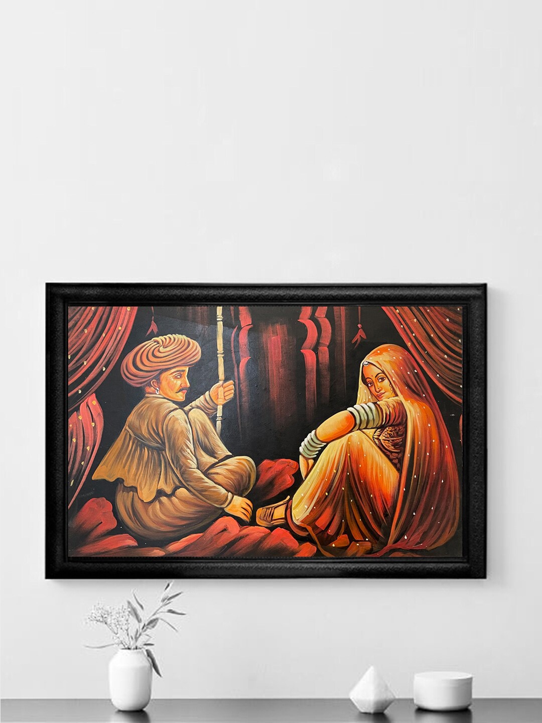 

Gallery99 Red & Gold Toned Human Figure Wall Art