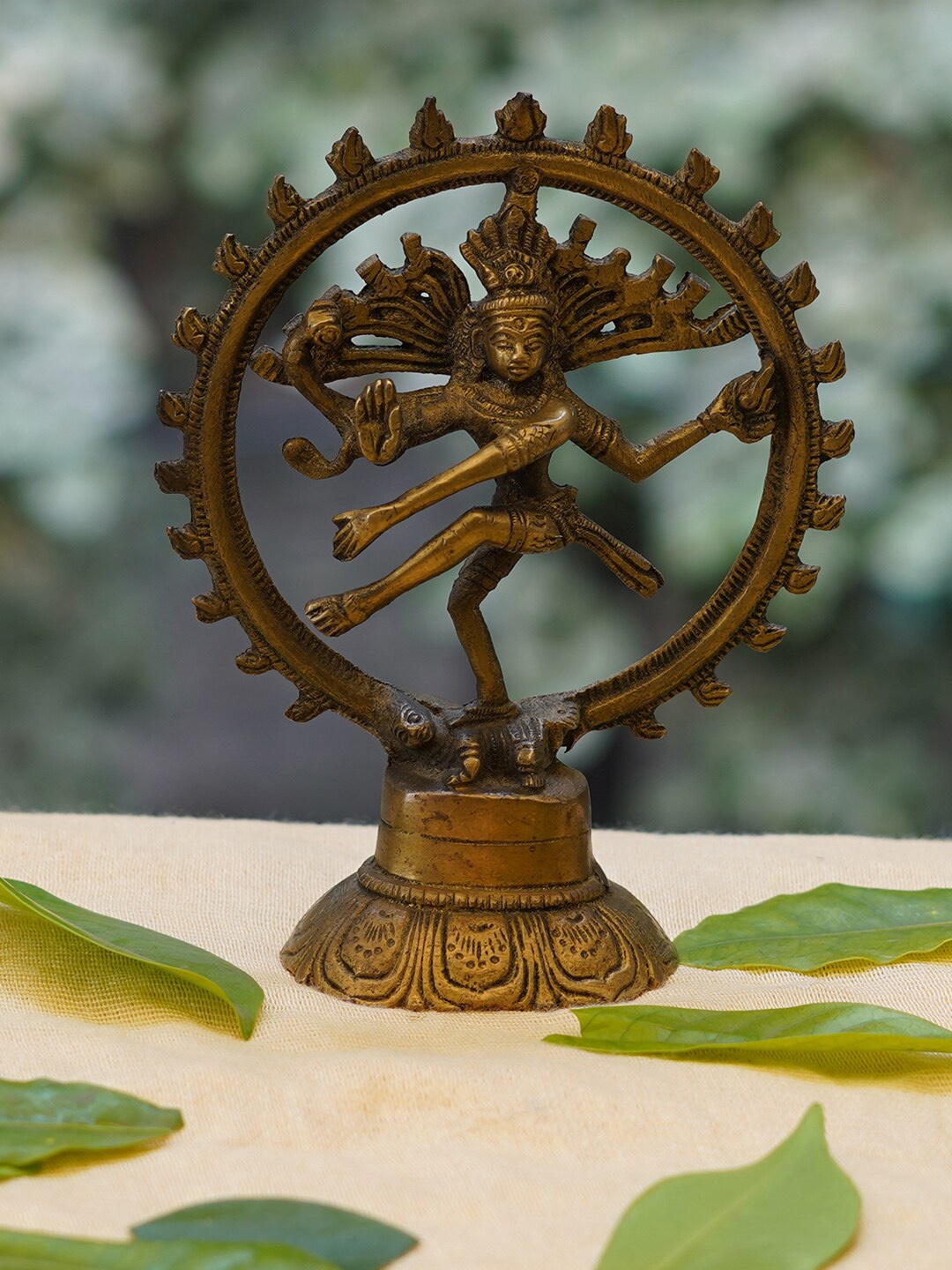 

Gallery99 Brown Shiva Dancing Natraj Showpiece