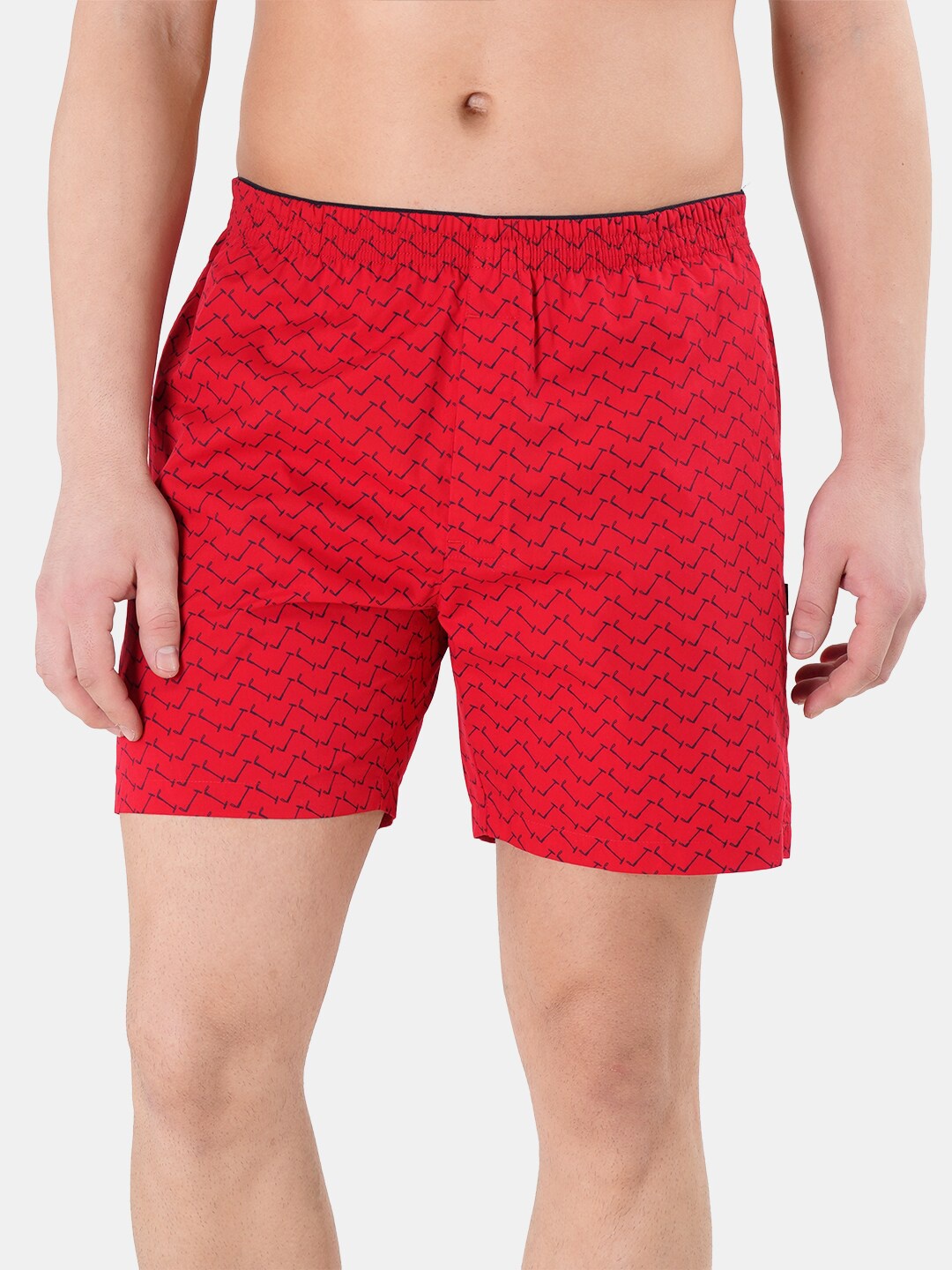 

U.S. Polo Assn. Men Printed Pure Cotton Boxers, Red
