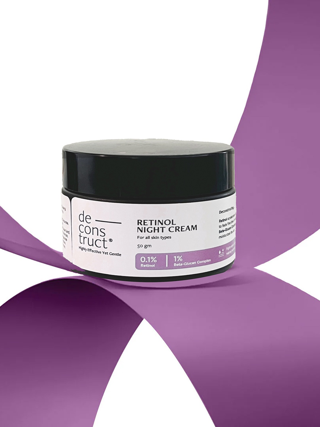 

deconstruct 0.1% Retinol & 1% Beta-Glucan Complex Retinol Night Cream - 50 gm, White