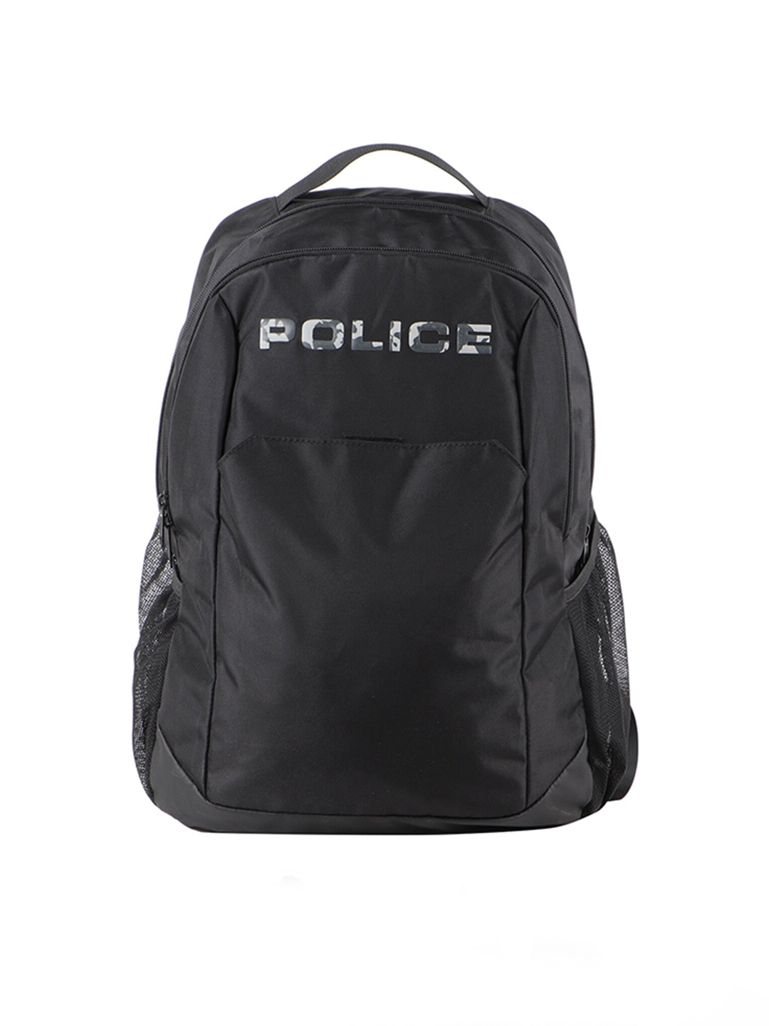 

Police Men Norman Brand Logo Print Backpack, Black