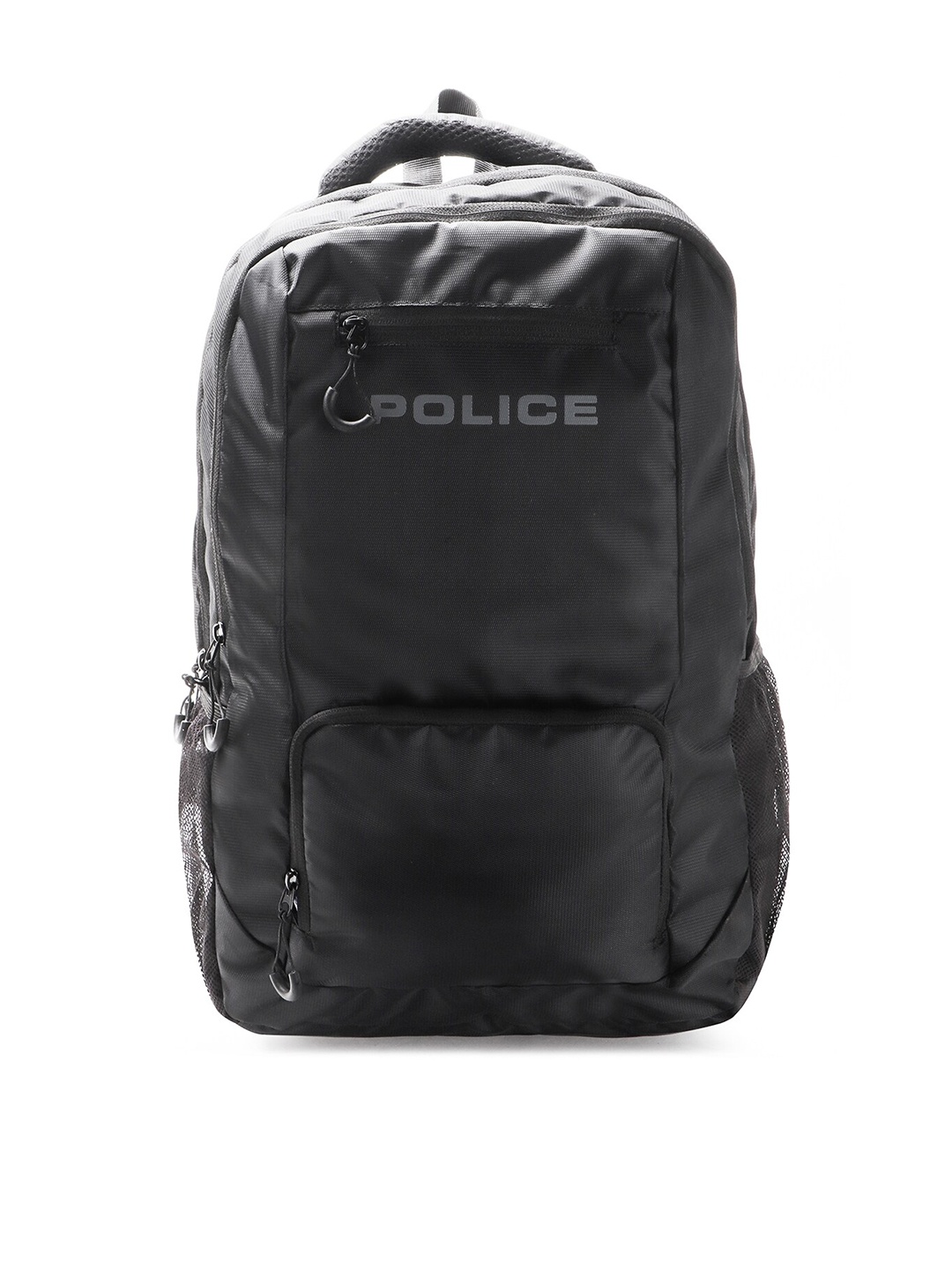 

Police Men Typography Virgo Backpack, Black