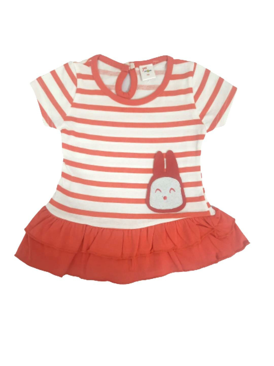 

Camey Striped A-Line Dress, Orange