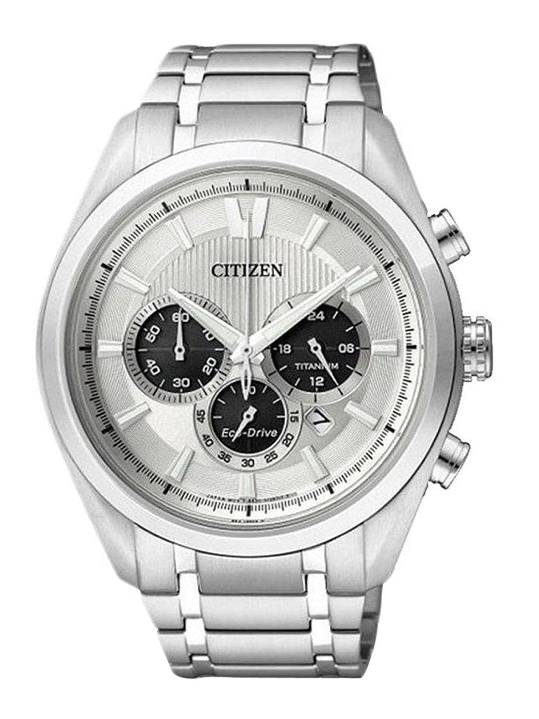 

Citizen Men Titanium Dial & Straps Analogue Watch CA4011-55A, Silver