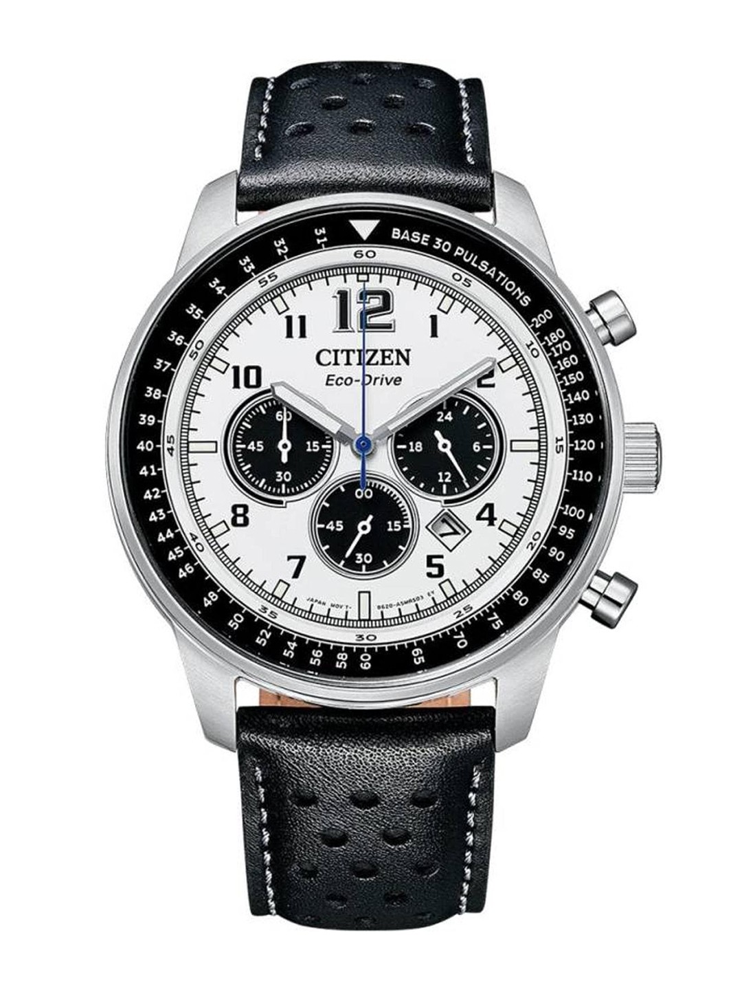 

Citizen Men Dial & Stainless Steel Textured Straps Analogue Light Powered Watch CA4500-32A, White