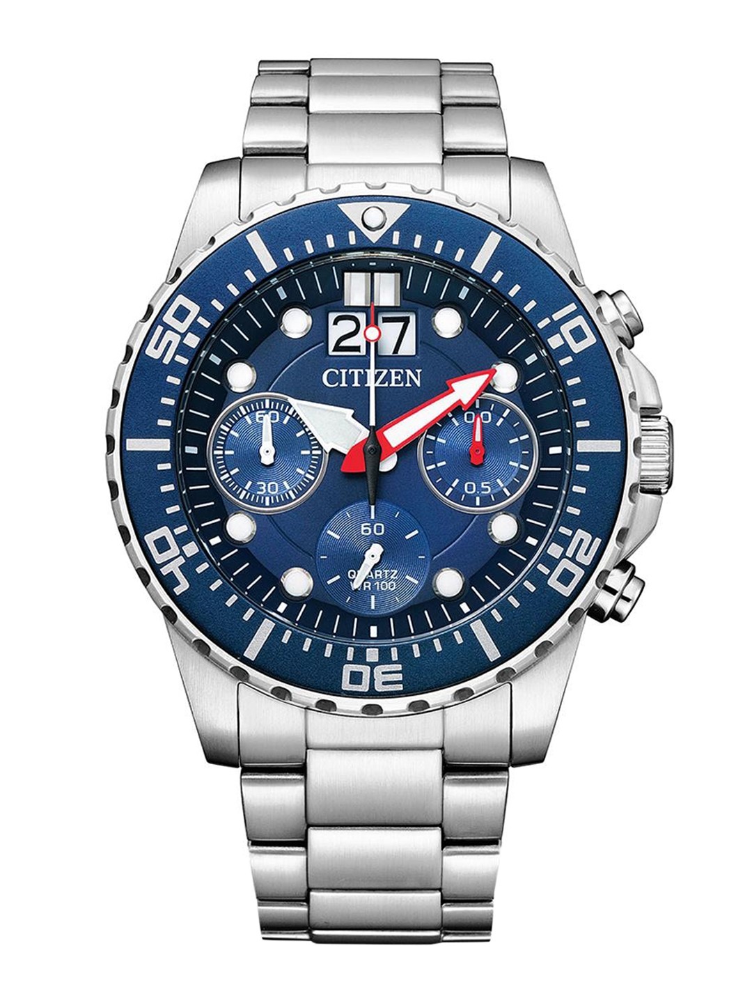 

Citizen Men Embellished Dial Bracelet Style Straps Analogue Watch AI7001-81L, Blue