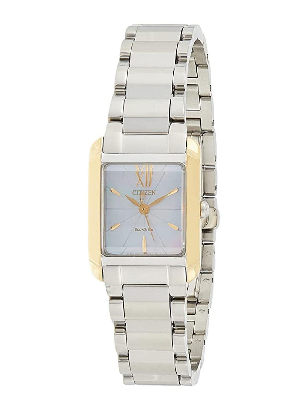 

Citizen Women Printed Dial & Stainless Steel Bracelet Style Straps Analogue Light Powered Watch EW5554-82D, Black