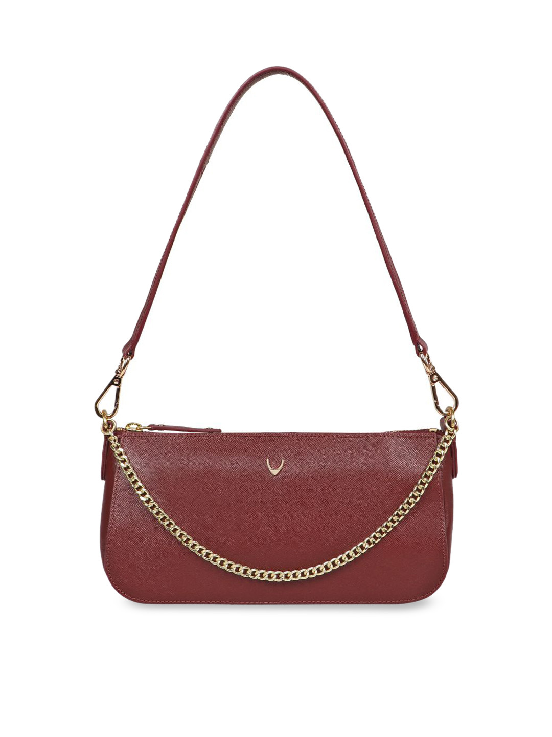 

Hidesign Women Leather Structured Shoulder Bag, Red