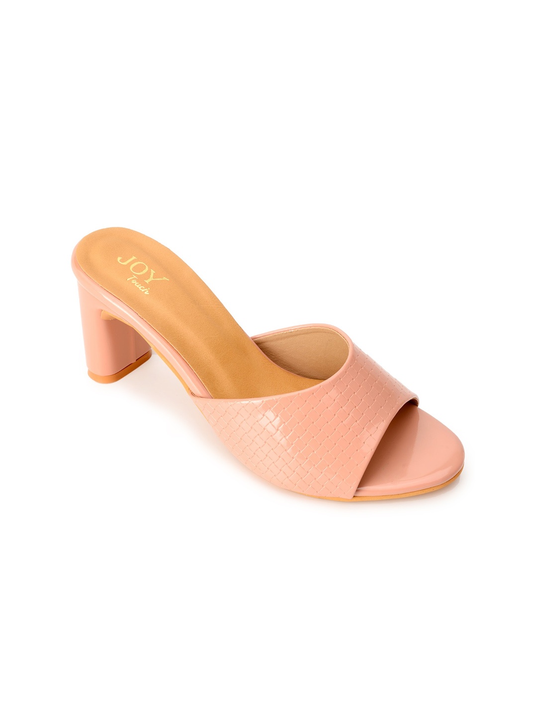 

Joytouch Open Toe Block Heels, Peach