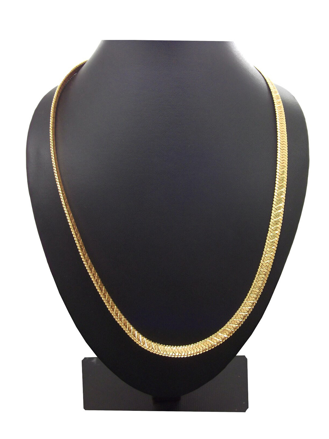 

FEMMIBELLA Men Gold-Plated Machine Cut Flat Thick Chain