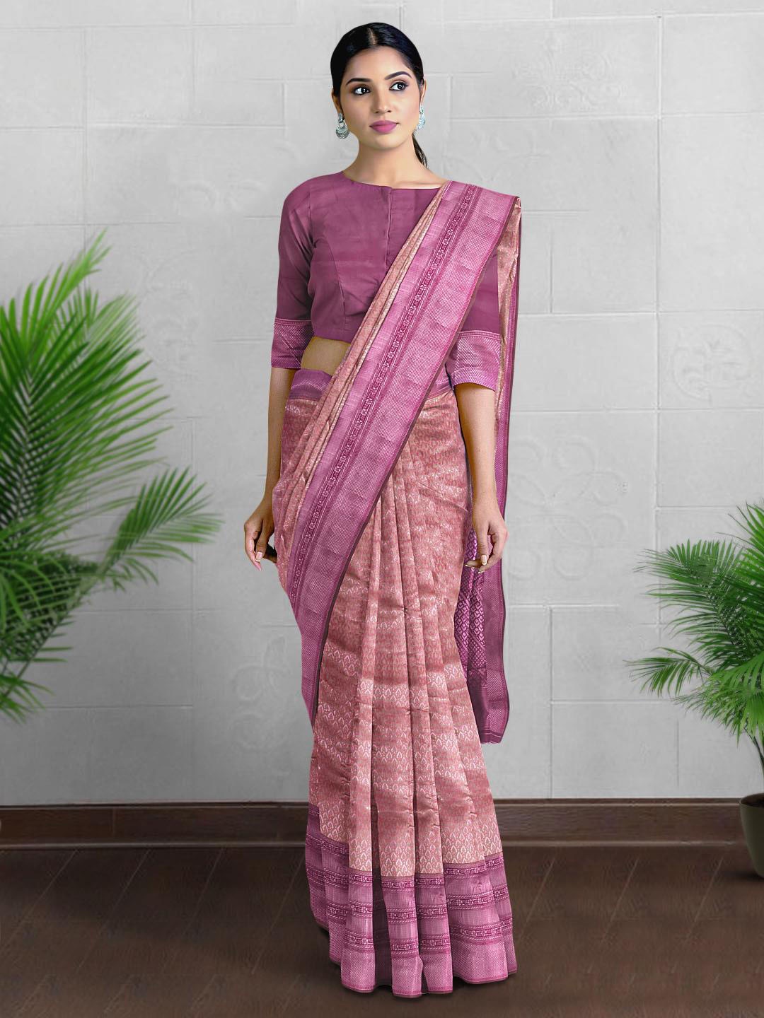 

Kalamandir Ethnic Motif Woven Design Zari Saree, Beige