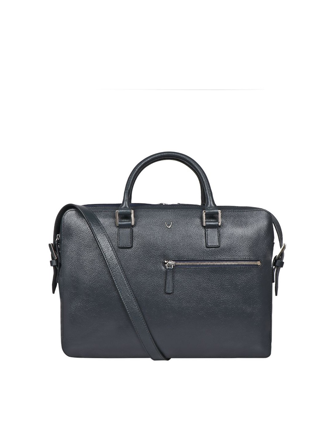 

Hidesign Men Leather Laptop Bag, Navy blue