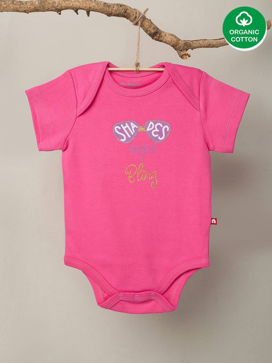 

Nino Bambino Infant Girls Printed Cotton Bodysuit, Pink