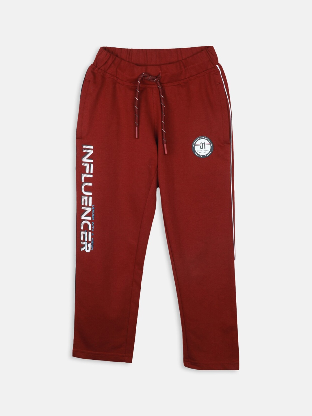 

Monte Carlo Boys Printed Track Pants, Maroon