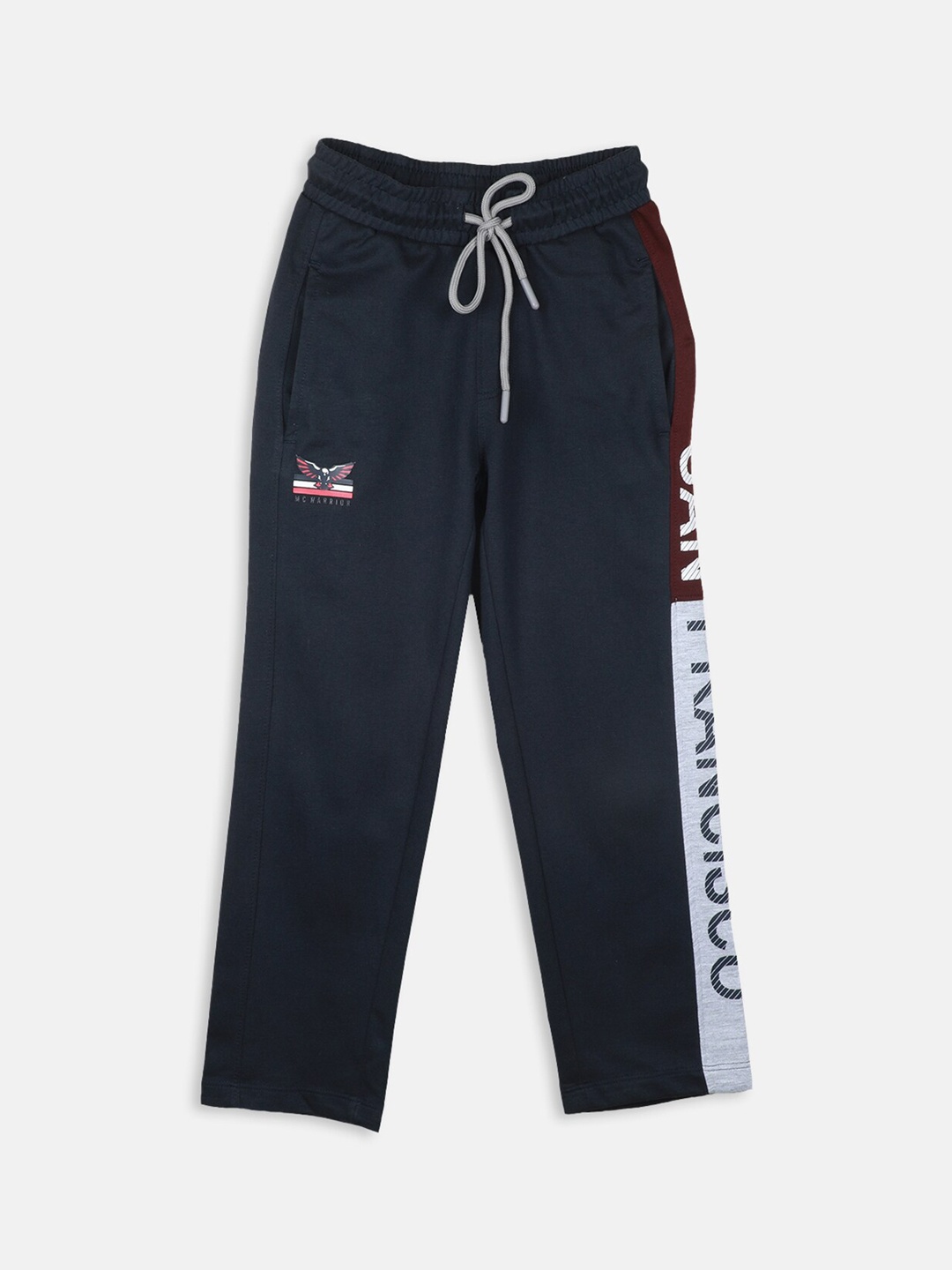 

Monte Carlo Boys Typography Printed Track Pants, Navy blue
