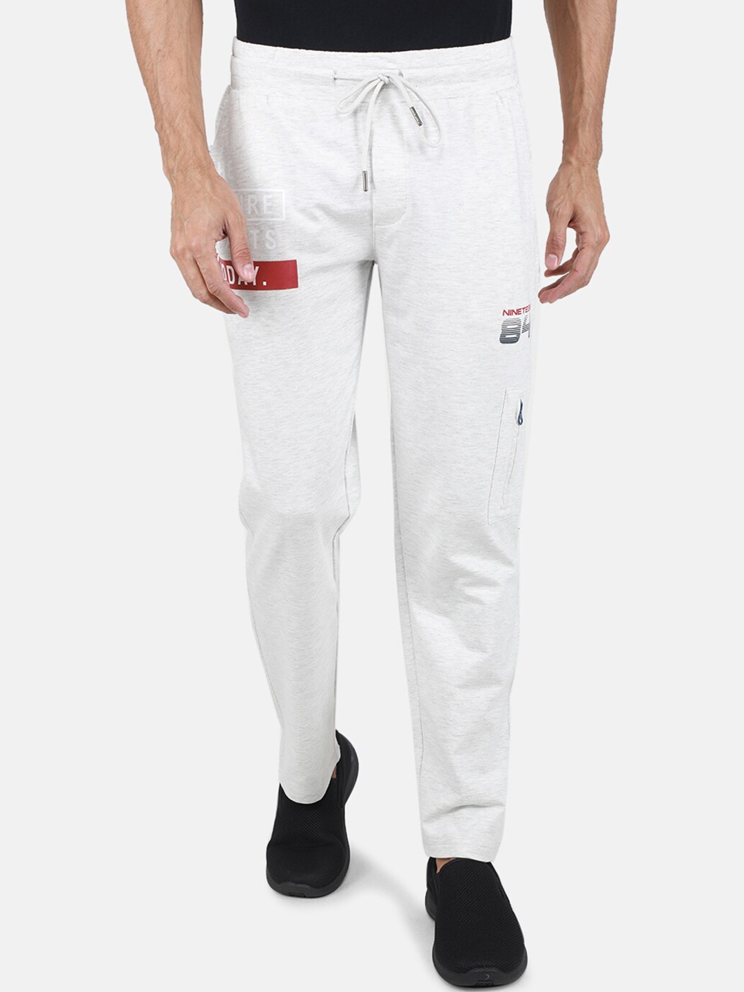 

Monte Carlo Men Regular Fit Mid-Rise Track Pants, White