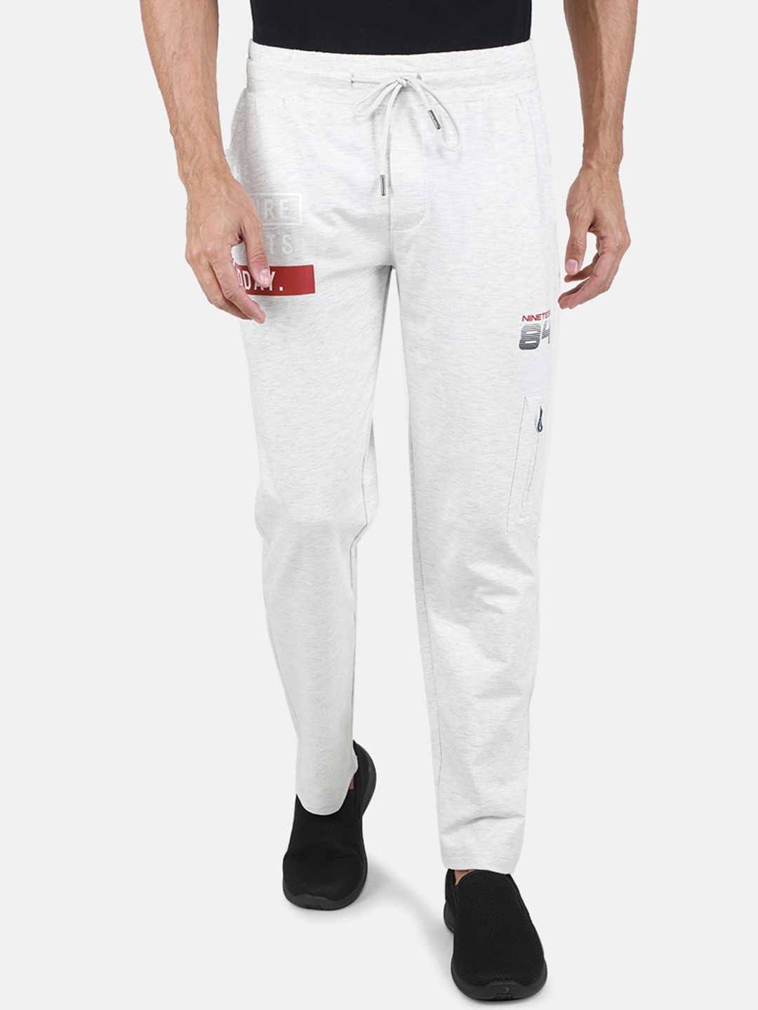 

Monte Carlo Men Mid-Rise Track Pants, White