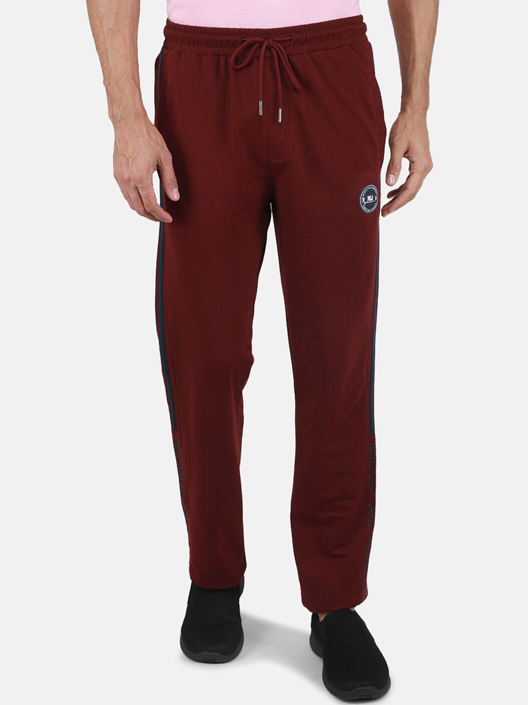 

Monte Carlo Men Regular Fit Mid-Rise Track Pants, Red
