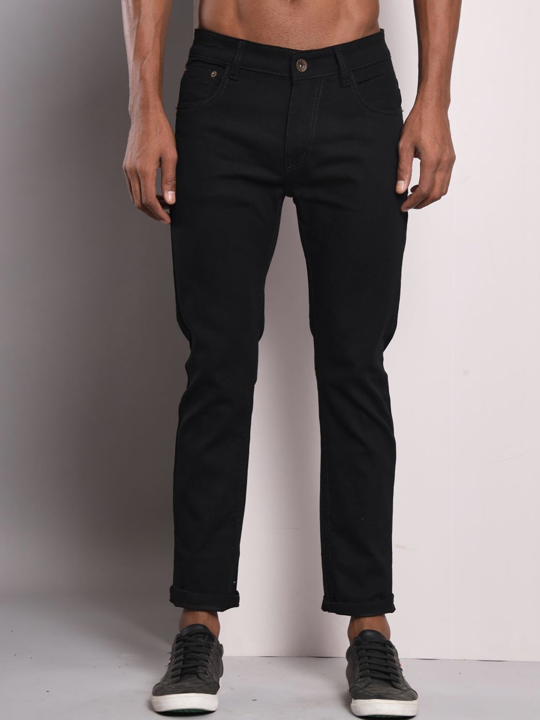 

UNITED DENIM Men Slim Fit Stretchable Jeans, Black