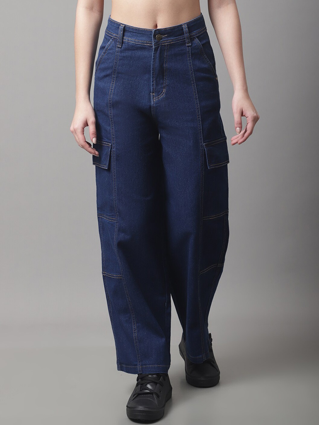 

River Of Design Jeans Women Wide Leg High-Rise Jeans, Blue