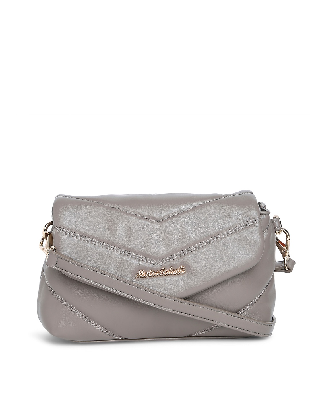 

Marina Galanti Structured Sling Bag, Grey melange