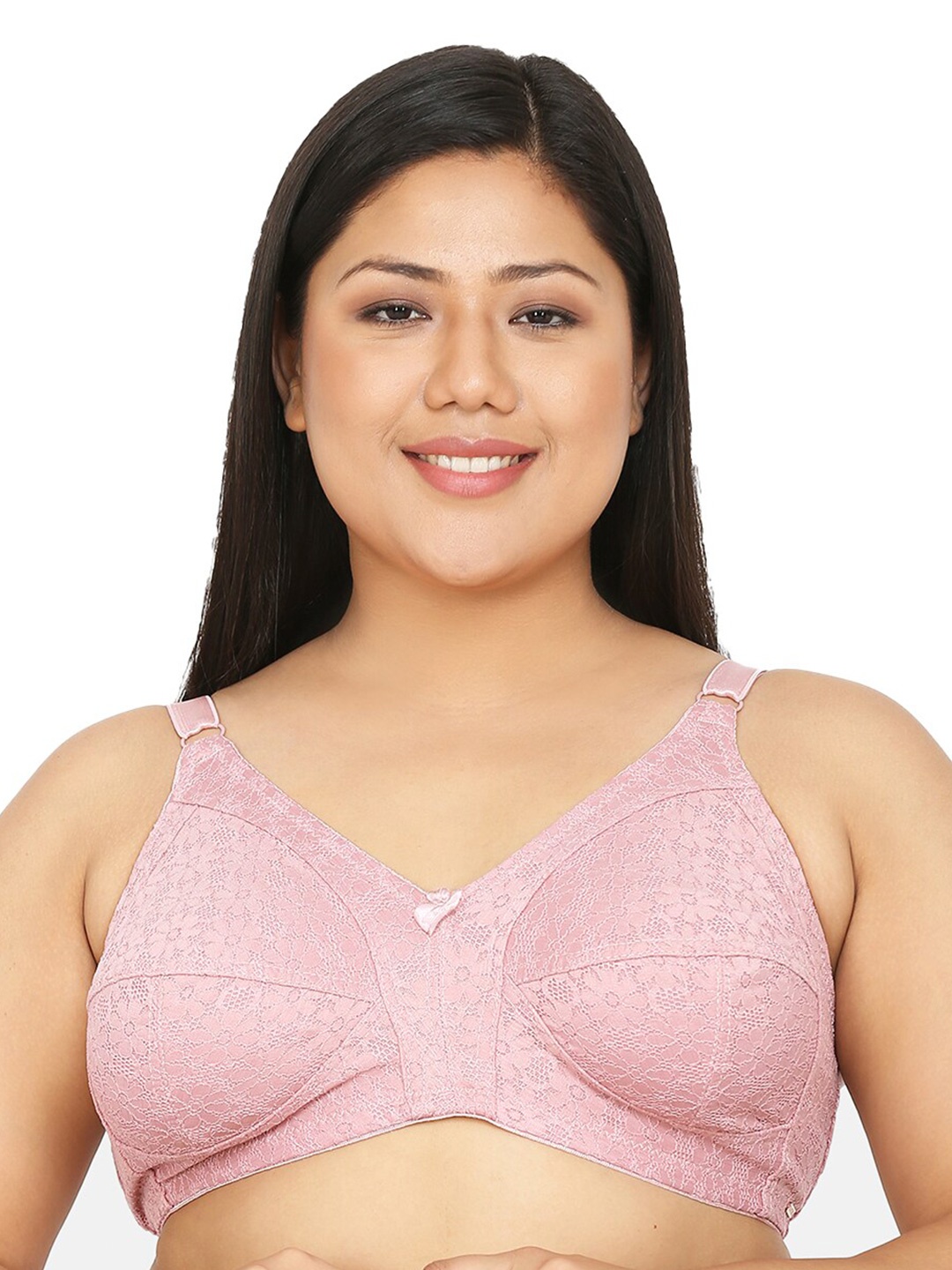 

Da Intimo Pink Plus Size Cotton Full Coverage Bra