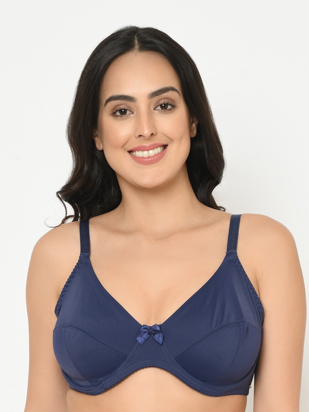 

Da Intimo Women Plus Size Blue Everyday Bra - Underwired