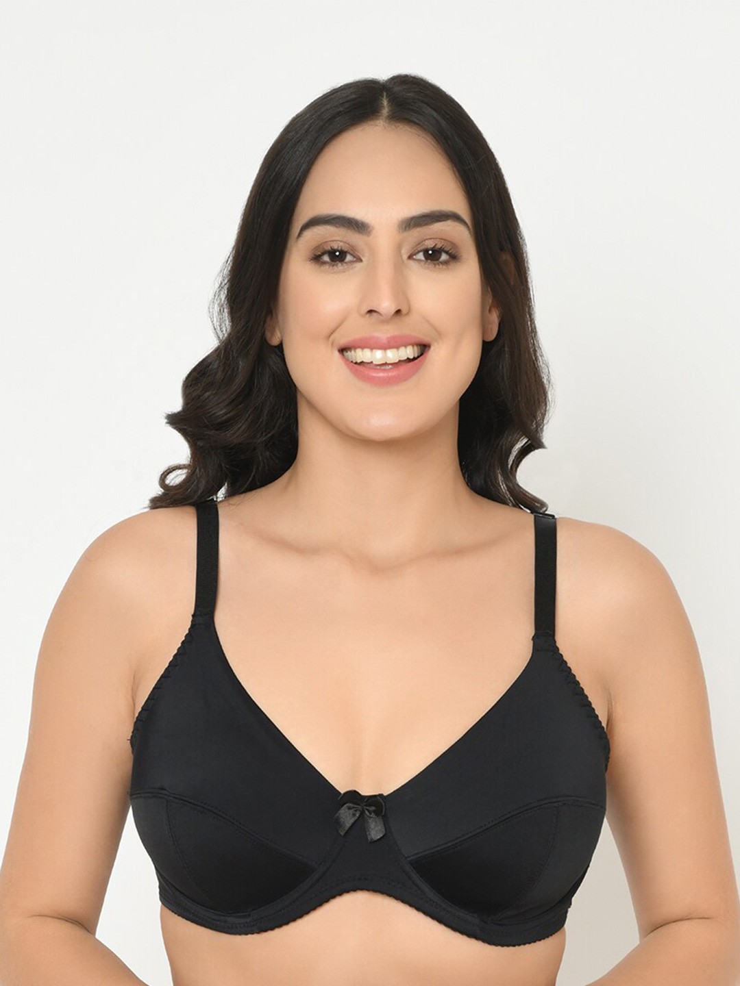 

Da Intimo Women Plus Size Black Everyday Bra - Underwired