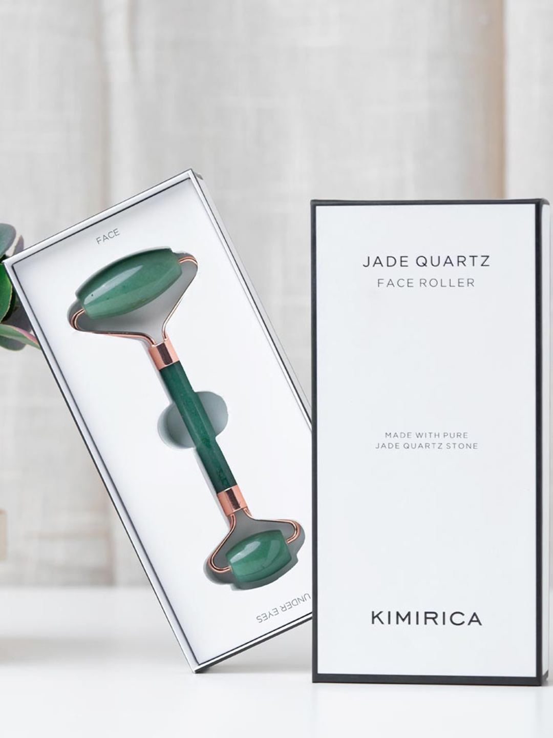 

Kimirica Jade Face Roller With Box, Green