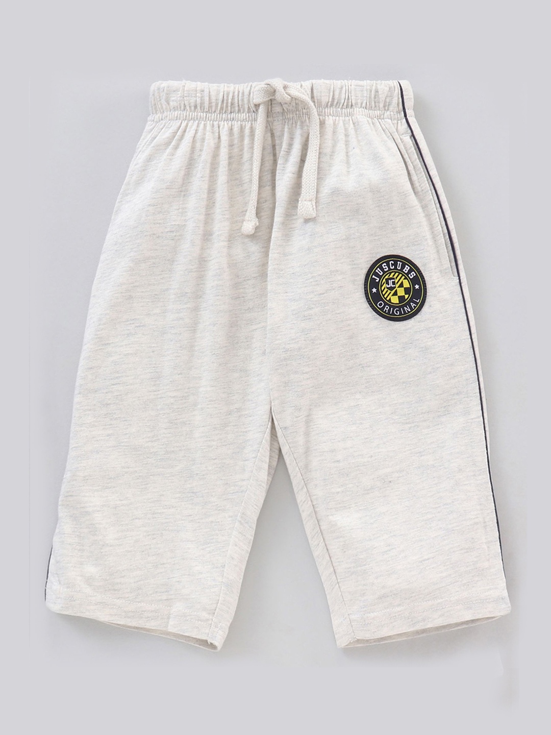 

JusCubs Boys Logo Printed Cotton Track Pants, Grey