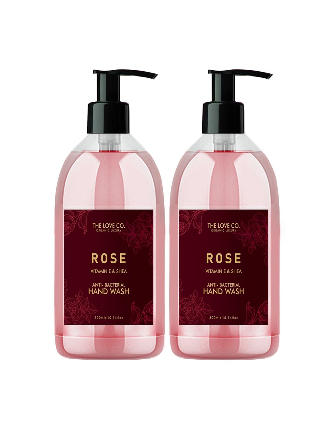 

THE LOVE CO. Set Of 2 Rose Hand Wash For Moisturized Hand - 300ml Each