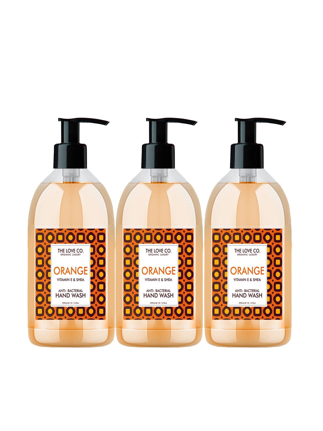 

THE LOVE CO. Orange Set Of 3 Hand Soaps For Moisturized Hand 300 ml Each