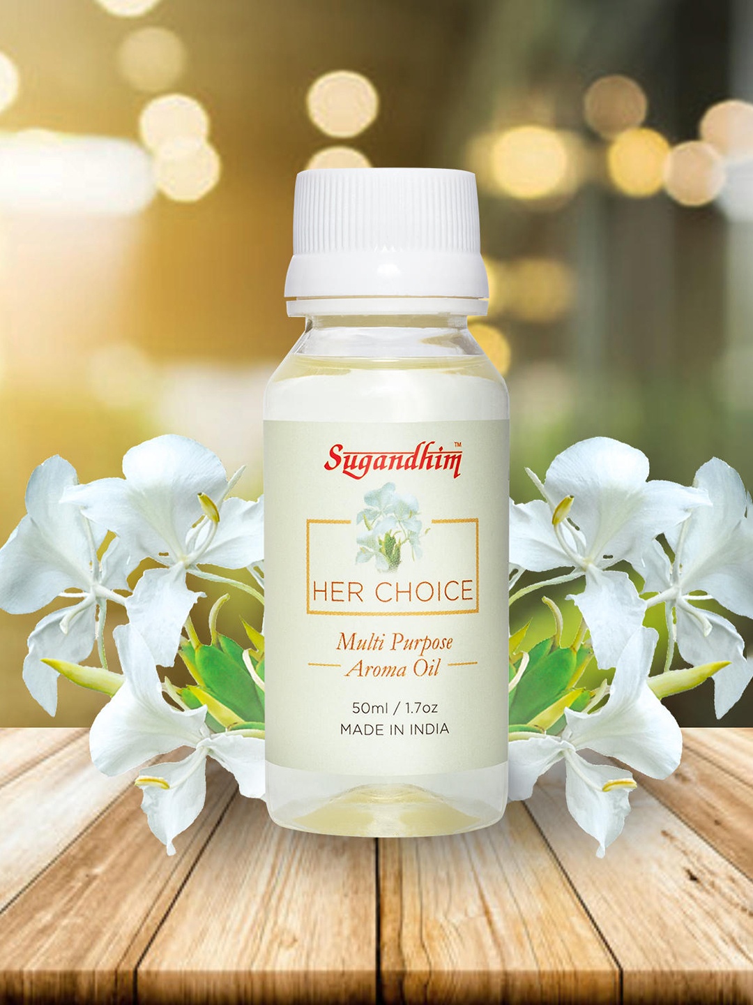 

Sugandhim Herchoice Fragrance Multipurpose Aroma Oil 50ml, White