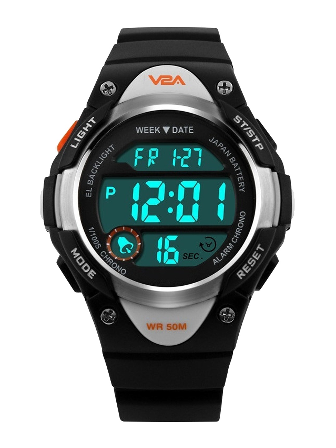 

V2A Kids Textured Straps Digital Multi Function Watch V2A-1077-Black-02