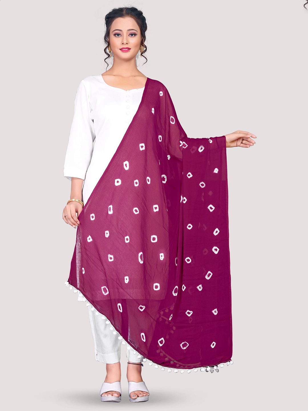 

Nimidiya Bandhani Printed Dupatta, Pink