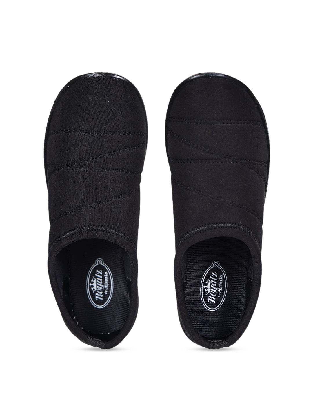 

Ajanta Women Lightweight Textile Comfort Insole Basics Slip-On Sneakers, Black