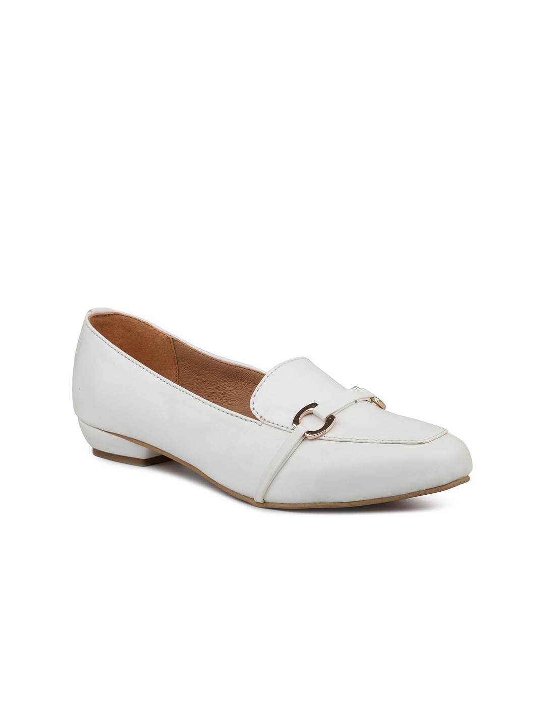 

Inc 5 Women Embellished Memory Foam Horsebit Loafers, White
