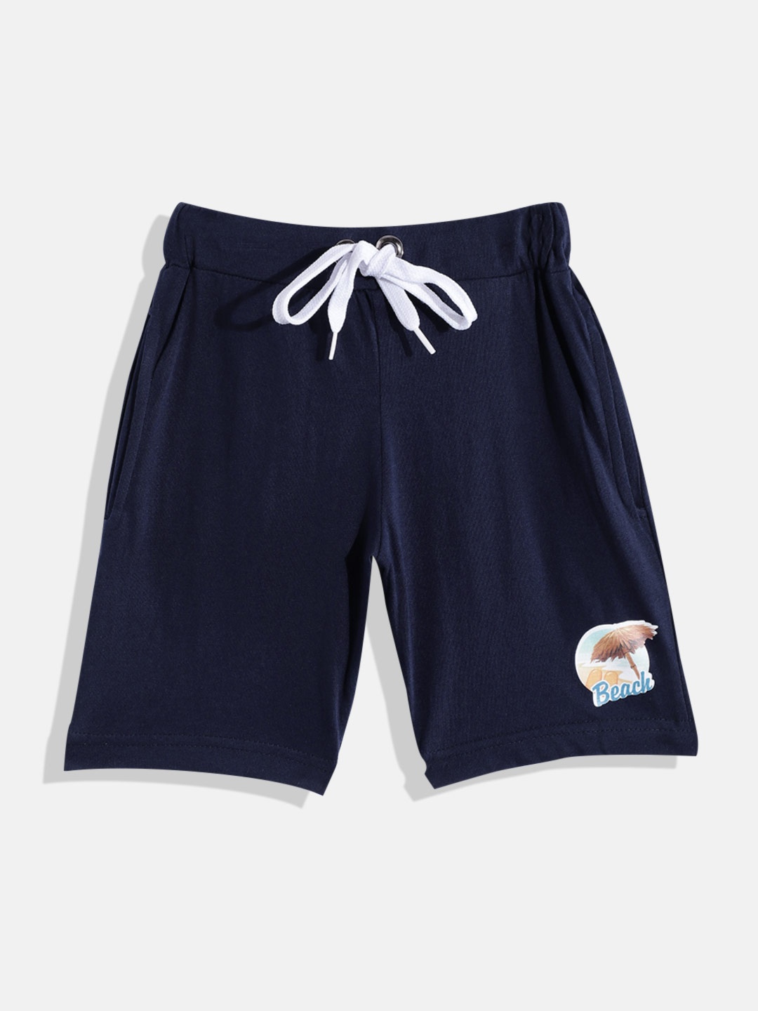 

Eteenz Boys Premium Cotton Shorts, Navy blue