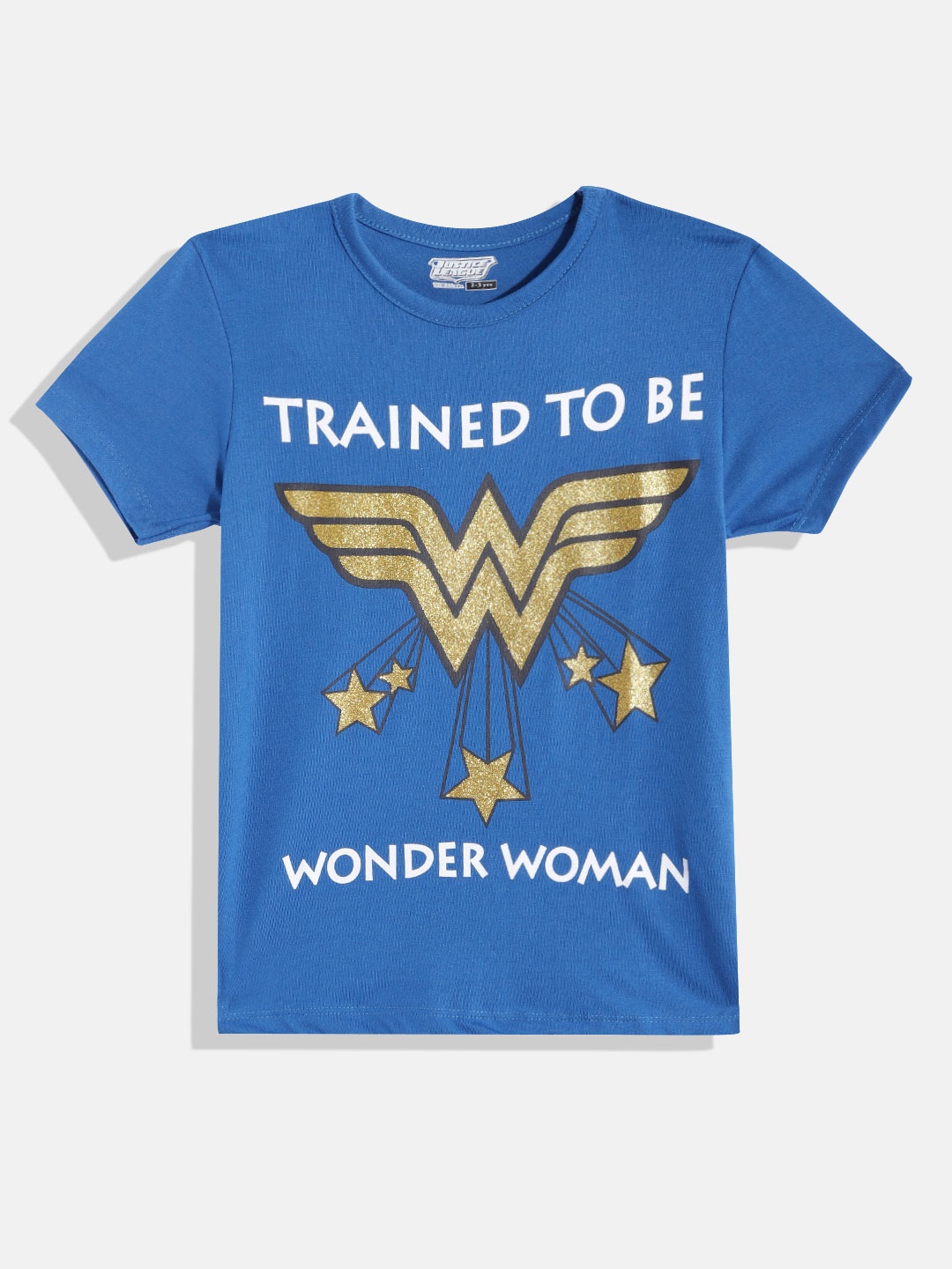 

Eteenz Girls Premium Cotton Wonder Woman Printed T-shirt, Blue
