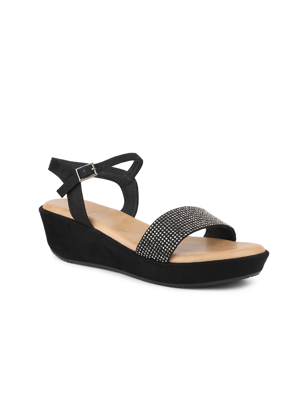 

Inc 5 Embellished Wedge Heels, Black