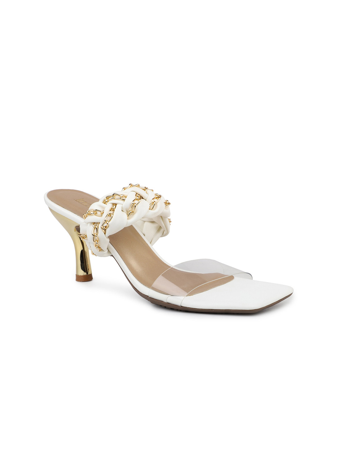

Inc 5 Embellished Slim Heels, White