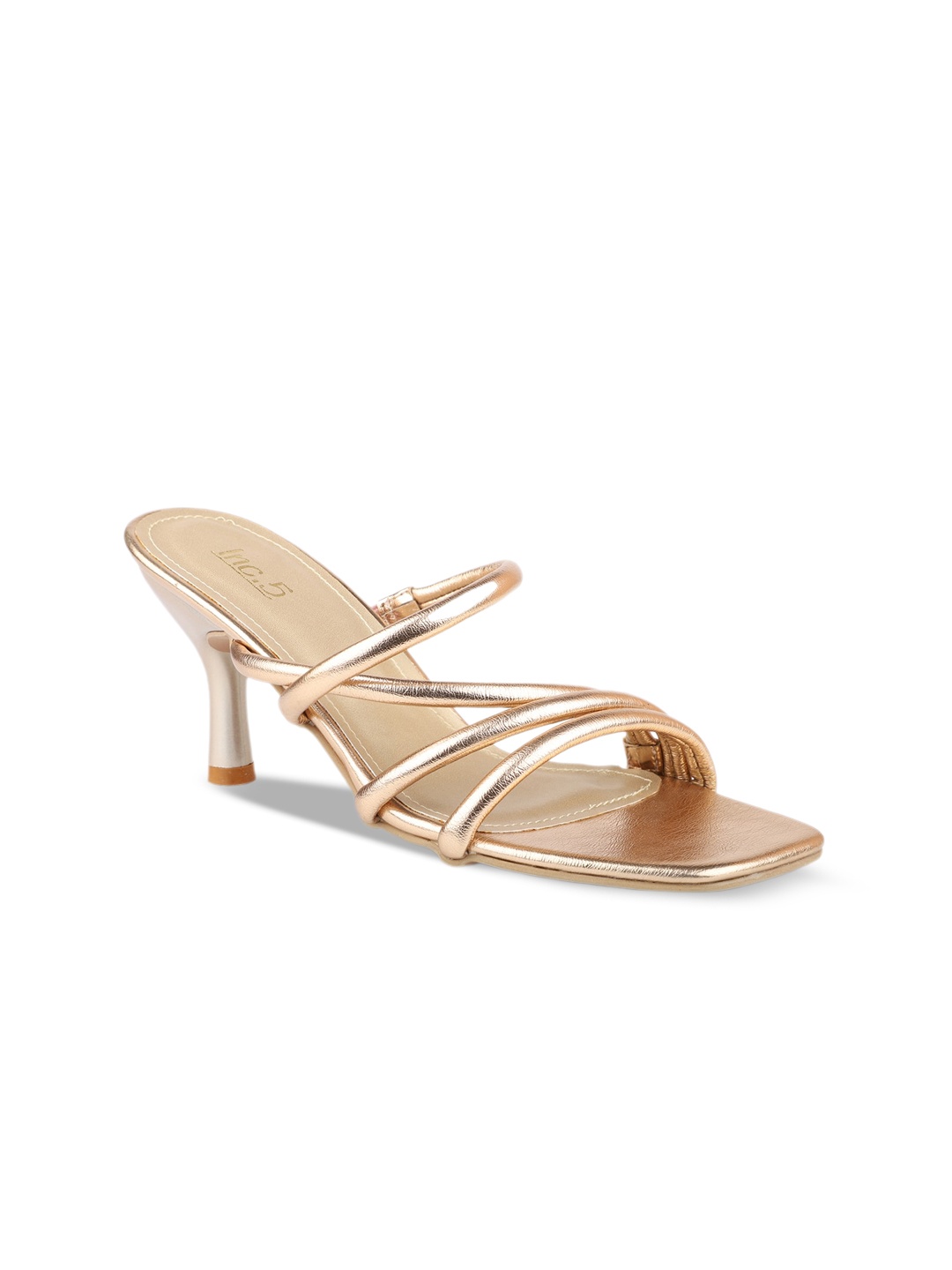 

Inc 5 Strappy Slim Heels, Rose gold