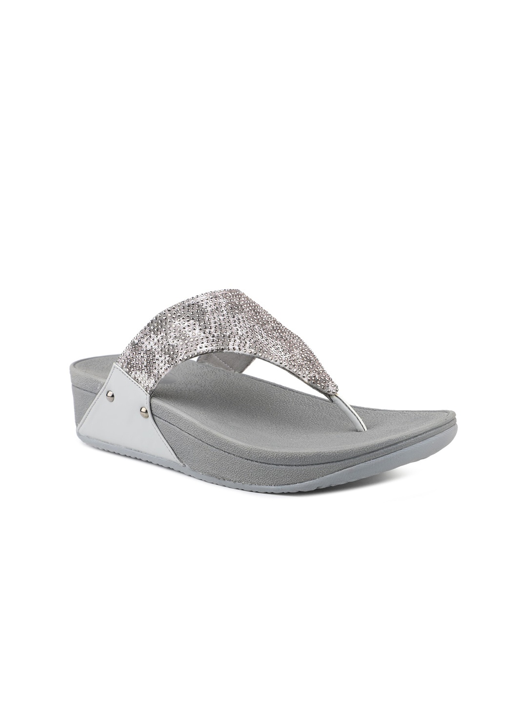 

Inc 5 Embellished Open Toe Comfort Heels, Grey