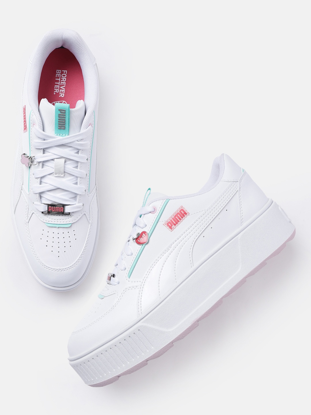 

Puma Women Karmen Rebelle Charms Sustainable Sneakers, White
